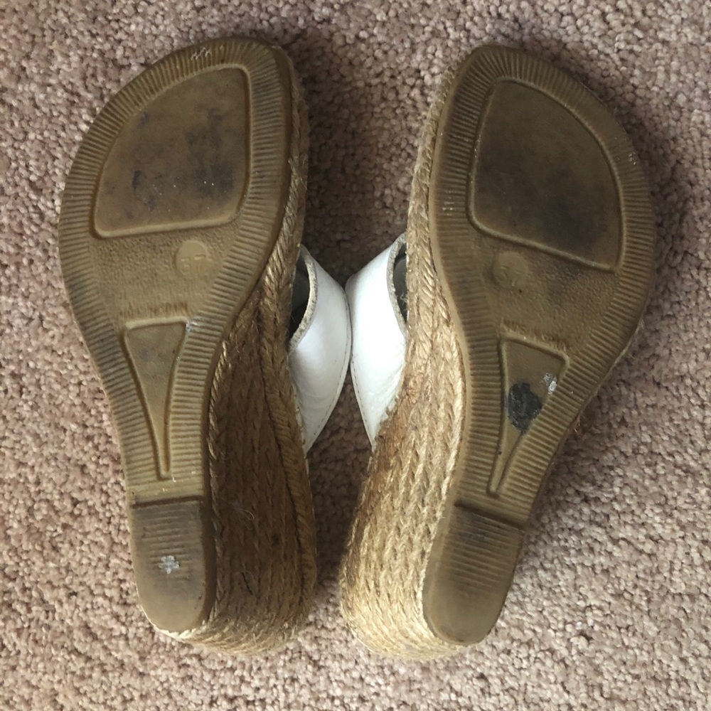 White Burberry espadrille wedge - Picture 3 of 3